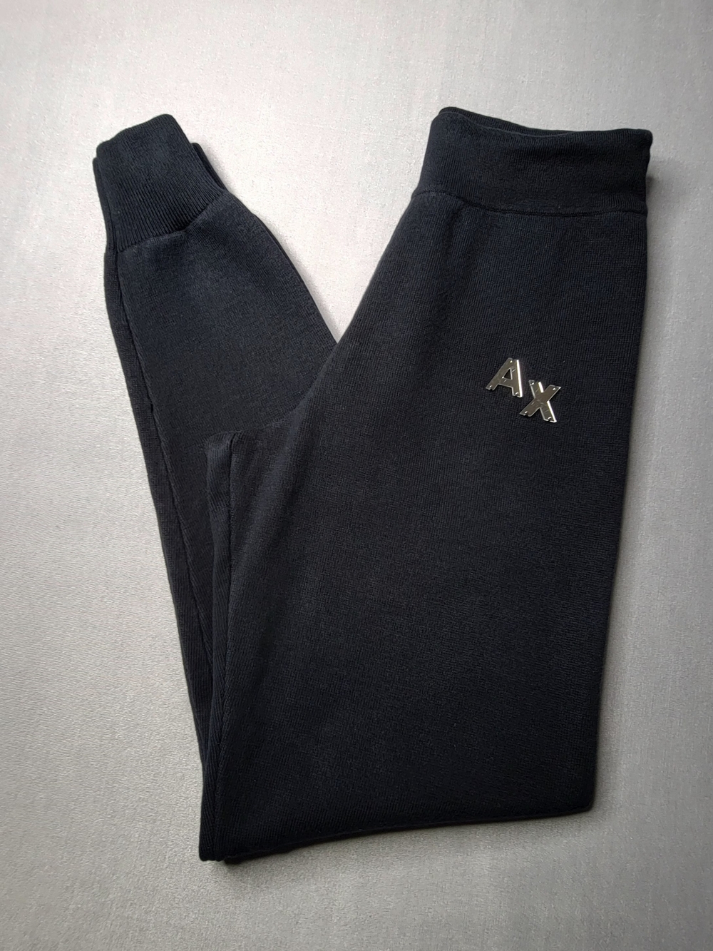 Armani Exchange Womens Icon Project Embroidered Jogger Black Size XS